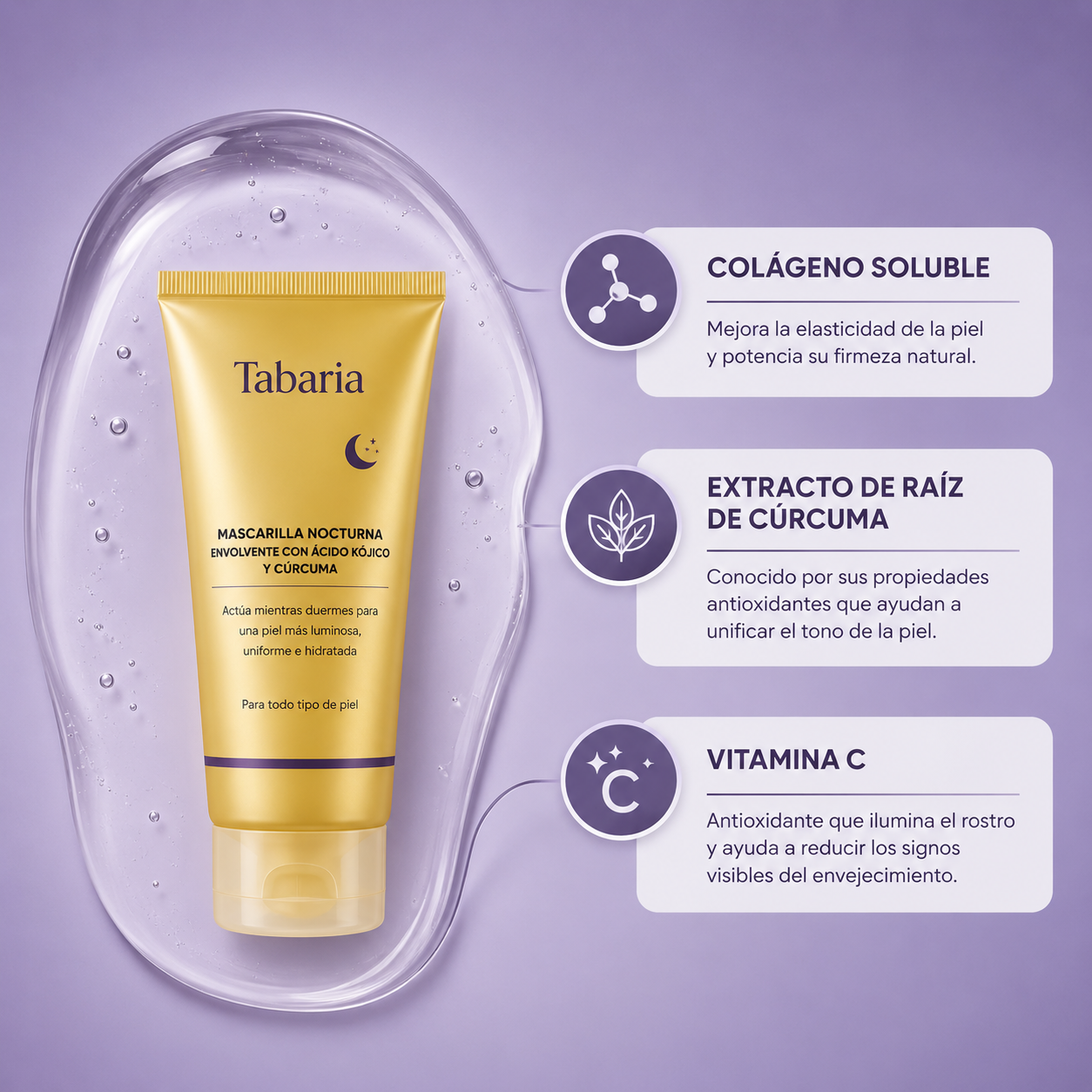 Tabaria™ Mascarilla Nocturna Rejuvenecedora