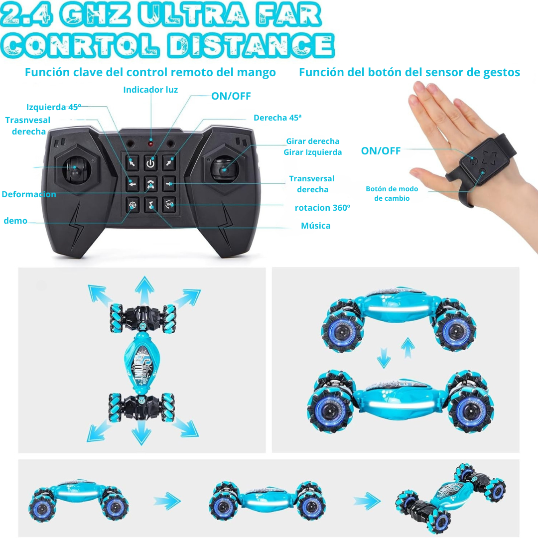 Tabaria™ Coche Teledirigido con Sensor de Gestos