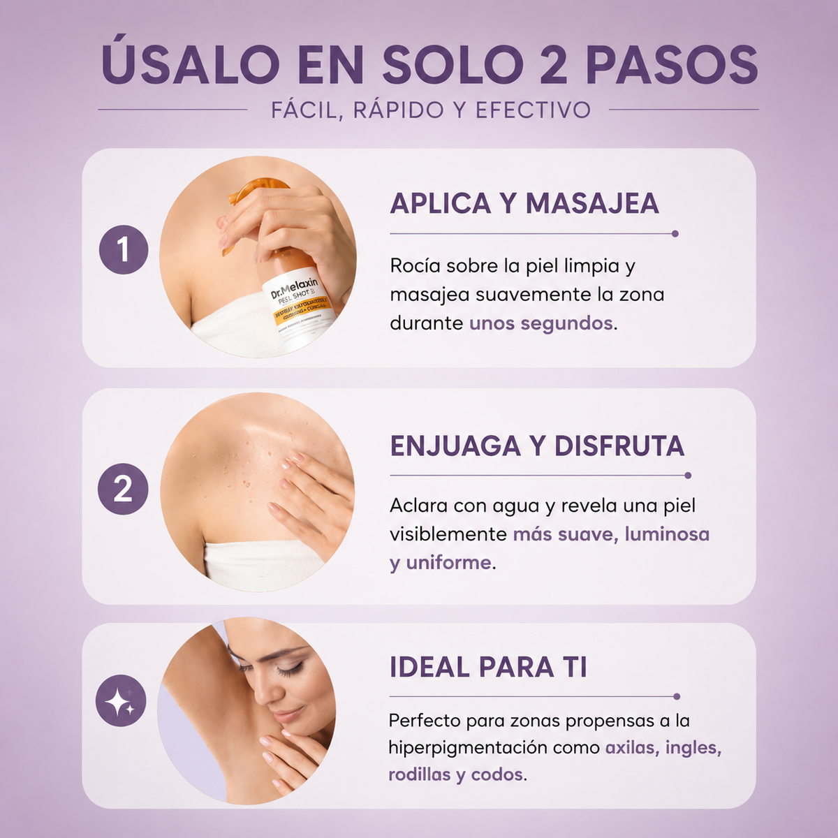 Spray Dr. Melaxin - Recupera la confianza de mostrar tu piel