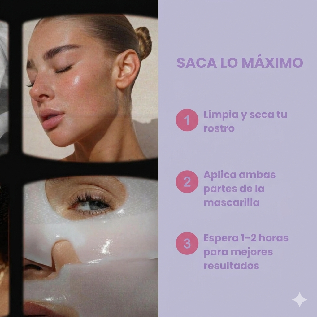 Mascarilla Facial Colageno-Lifting Visible en 20 Minutos