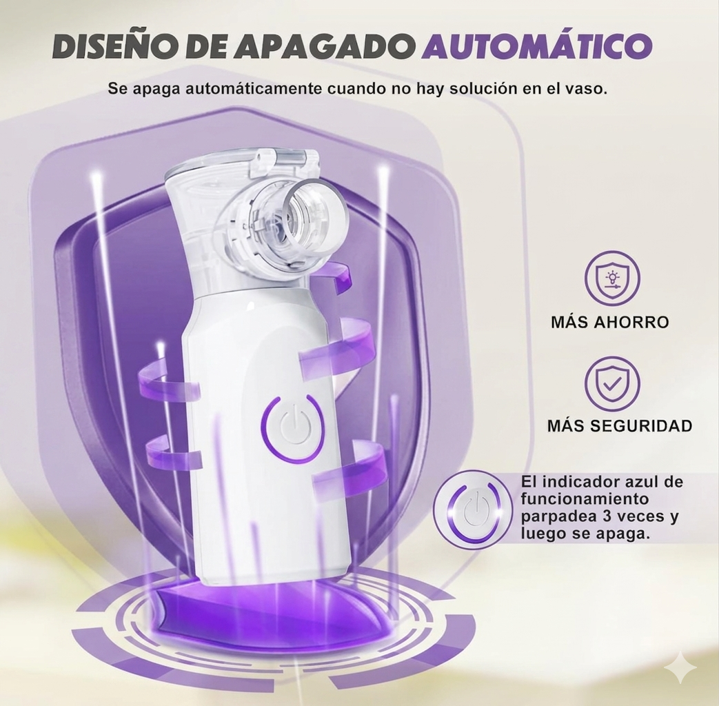 Nebulizador- Alivio Respiratorio Para Niños y Adultos