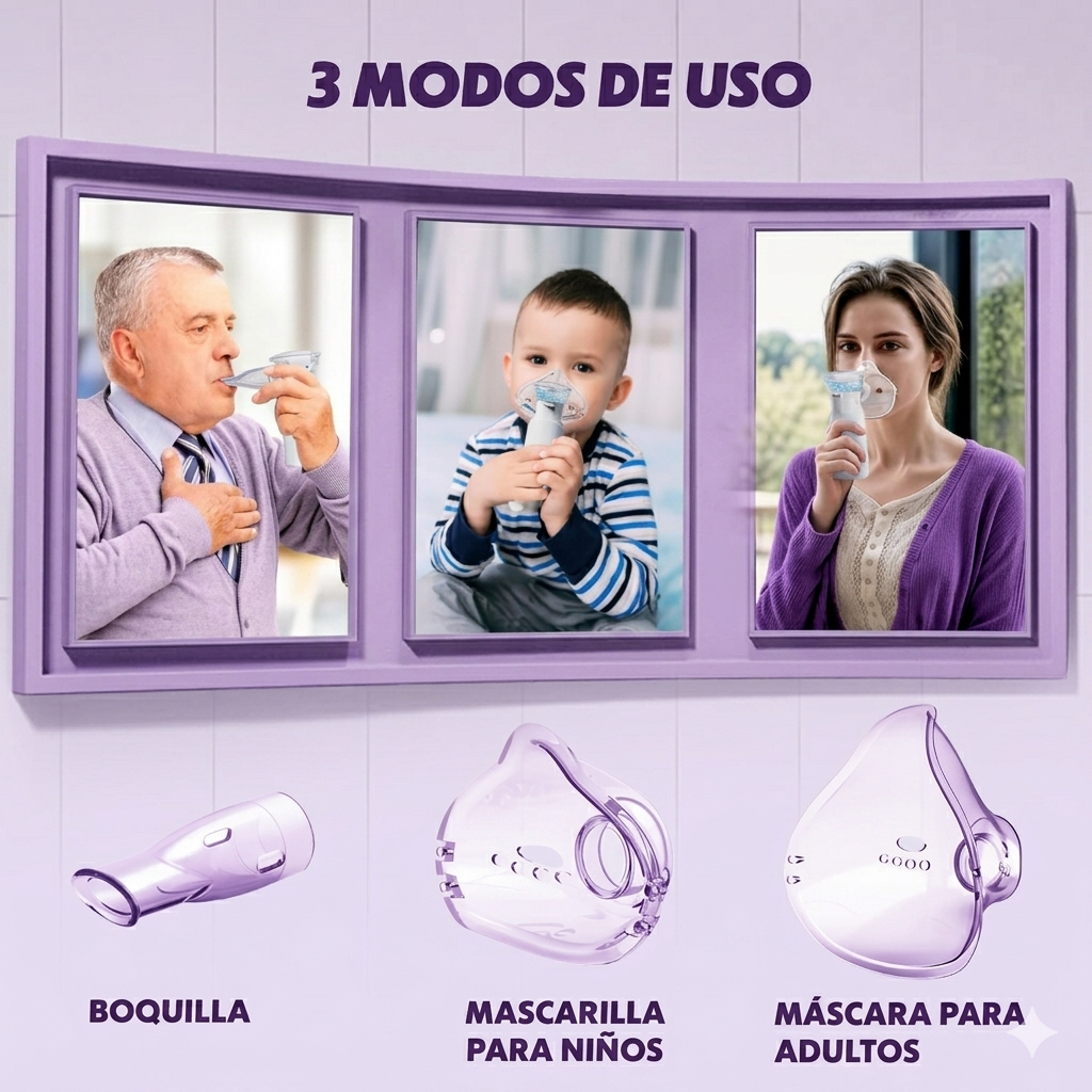 Nebulizador- Alivio Respiratorio Para Niños y Adultos